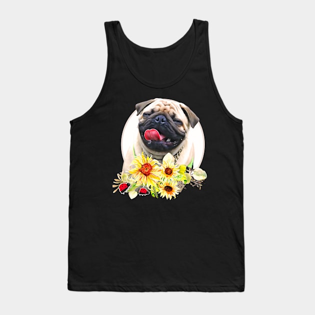 cute and funny pet dog pitbul Tank Top by mobilunik